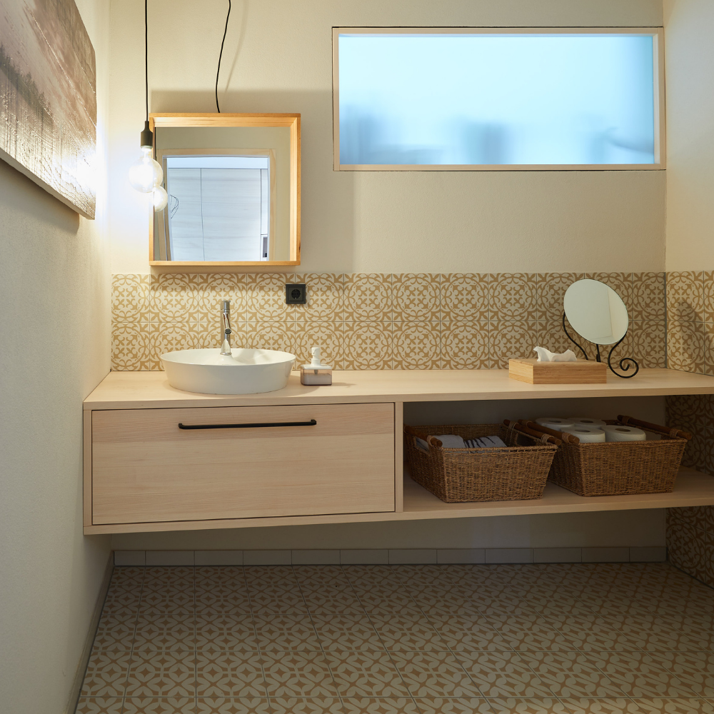 fugenloses Design in Gäste-WC